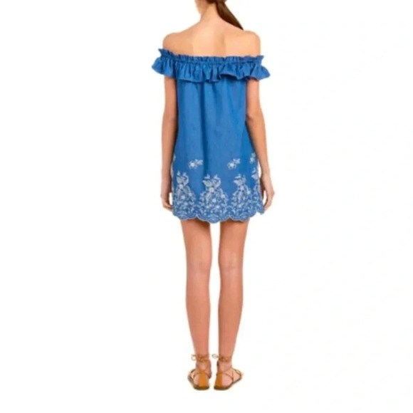 JOA Off the Shoulder Embroidered Dress - Size XS - NWT - Picture 6 of 13